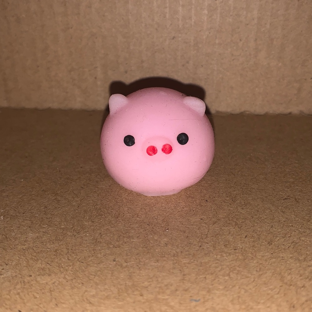Cute pink pig mochi